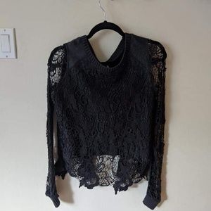 Long sleeve midi top